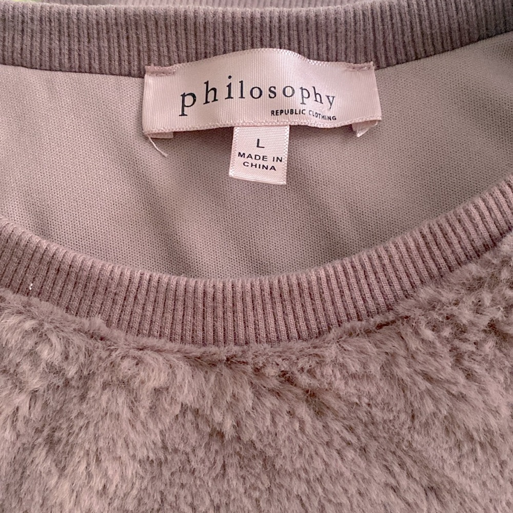 Philosophy Sherpa Faux Fur Top - Picture 4 of 7